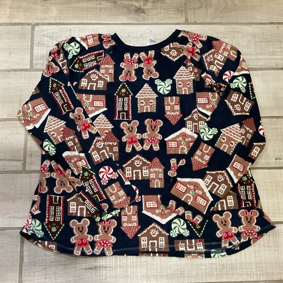 Disney Mickey Mouse Gingerbread Long Sleeve Pajama Set Size 3X XXXL - Picture 6 of 14